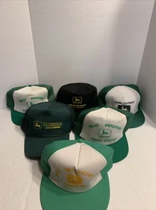 6 SOMBREROS DE COLECCIÓN CAMIONERO A PRESIÓN PUBLICIDAD DE GRANJERO MALLA JOHN DEERE Nunca Usados - Imagen 1 de 7