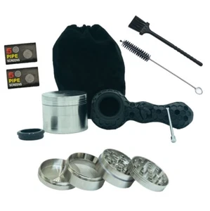 Vanilla Set Multifunctional Pipe Vanilla Grinder Upgraded 4.2IN Set, Black - Picture 1 of 1