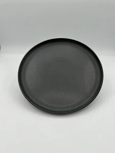 Crate and Barrel Pedra Stoneware Salad Plate Dark Charcoal 8 1/4" - Picture 1 of 3