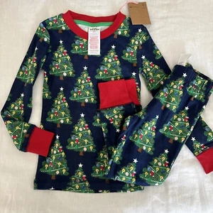 Mini Boden Glow In The Dark Christmas Tree Holiday Pajamas Unisex Size 4 Years - Picture 1 of 5