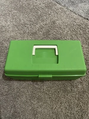 Caja de aparejos de pesca Flambeau Adventurer 1049 vintage VERDE 1 estante hecho en EE. UU. Ohio Foto 1 de 4