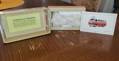 corgi 1:43 scale diecast fire truck van  nib vintage vw vintage - Image 1 of 4