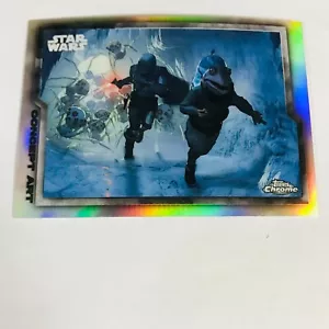 2021 Topps Star Wars Chrome Legacy Mandalorian Concept Art MCA-8 Alzmann - Picture 1 of 2