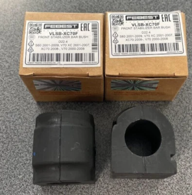 2X MONTAJE ESTABILIZADOR PARA VOLVO FEBEST VLSB-XC70F SE ADAPTA AL EJE DELANTERO Foto 1 de 4