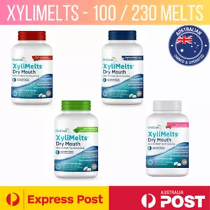 ORACOAT XYLIMELTS FOR DRY MOUTH - 100 / 230 DISCS BOTTLE | FREE POSTAGE - Picture 1 of 11