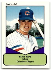 1990 PROCARDS AAA KEVIN MAAS COLUMBUS CLIPPERS #341