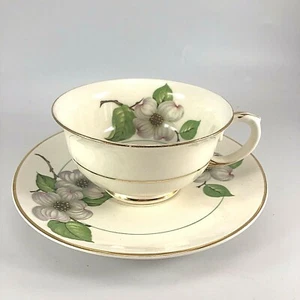 Vintage Pope Gosser Dogwood Cup & Saucer USA - Picture 1 of 8