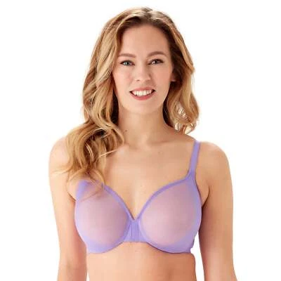 Gossard Glossies Violet Molded Bra New Sexy Sheer Mesh Purple Lingerie 6271 VIO - Image 1 of 4