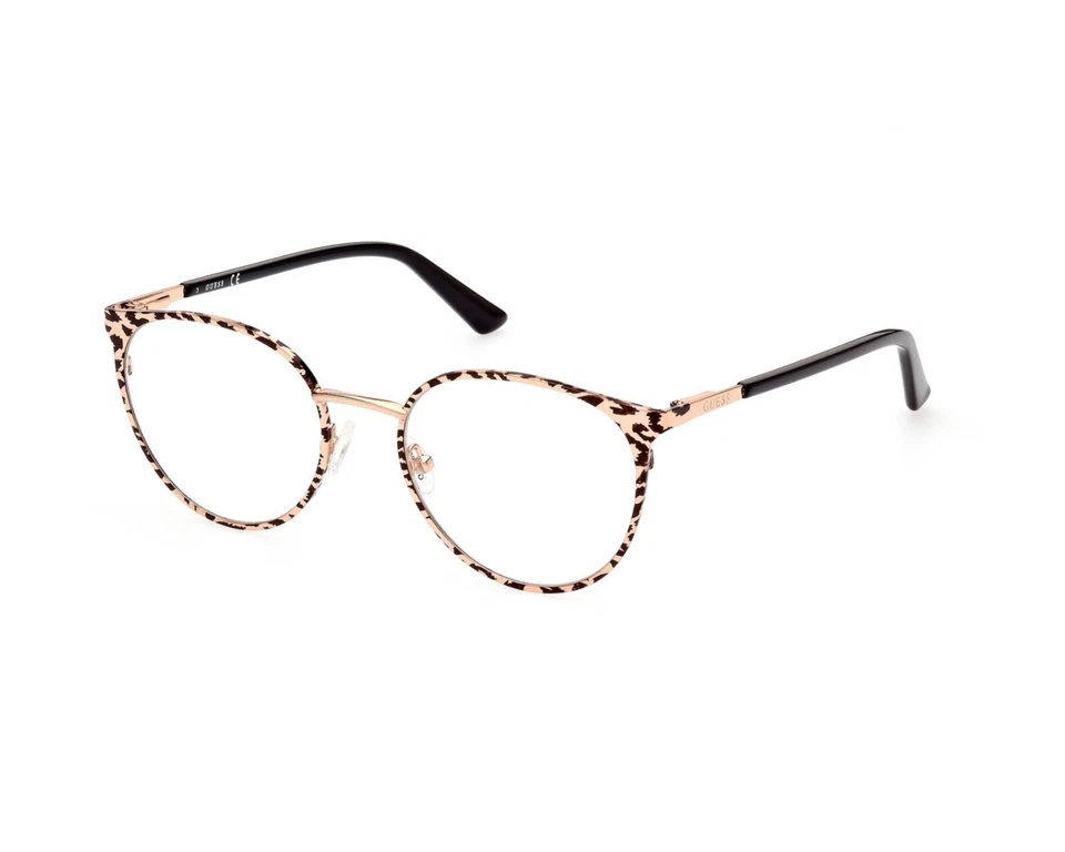GUESS GU2913 Rose Gold 028 Round Metal Eyeglasses Frame 50-18-140 Petite Fit GU - Image 1 of 4