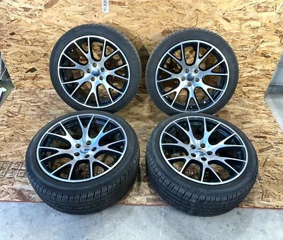 2005 - 2023 CHRYSLER 300C SRT8 HELLCAT REPLICA WHEELS RIMS TIRES SILVER 20 X 9.5 - Image 1 of 4