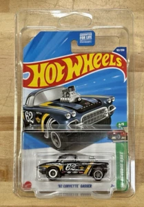 Hot Wheels 2025 J Case Super Treasure Hunt '62 Corvette Gasser W/ protector - Picture 1 of 4