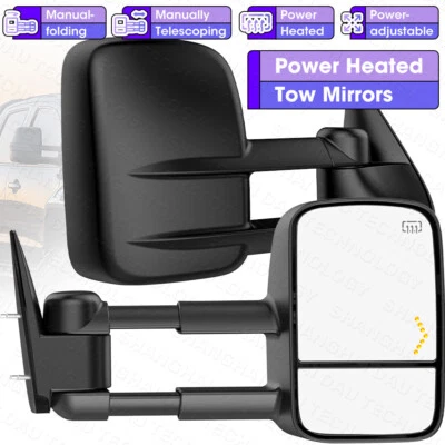 Espejos retrovisores eléctricos térmicos para Chevy Silverado Sierra 1500 2500HD 3500HD 2007-2013 Foto 1 de 4