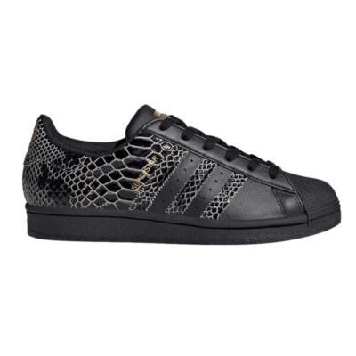 Adidas Superstar Snakeskin Core Black Sneaker Streetwear Shoe FV3290 Women’s 8.5 - Image 1 of 4