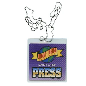 UFC 19 Laminated PRESS PASS Credentials Ultimate Fighting Chuck Liddell 1st TV - Picture 1 of 8