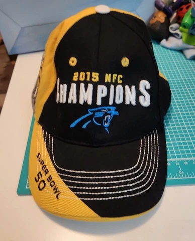 2015 NFC Champions Ball Cap Carolina Panthers Super Bowl 50 Cover