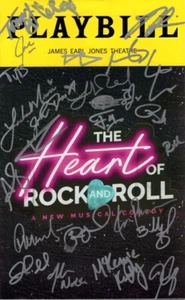 The Heart of Rock and Roll A New Musical Comedy Signed Autographed Cast Playbill - Picture 1 of 2