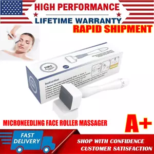 140A Derma Stamp Face Microneedling Roller Massager Adjustable Needle Length US - Picture 1 of 11