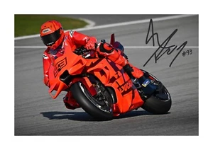 Marc Marquez Ducati 6 A4 signed mounted photograph poster Choice of frame. - Picture 1 of 4