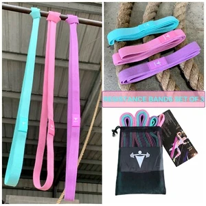 Fabric Cloth Resistance Booty Bands Loop Set of 3 Exercise Workout Gym Fitness - Picture 1 of 12