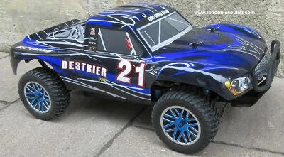 Caminhão de controle remoto de curto curso elétrico sem escovas 1/10 LIPO 4WD 2.4G RTR 55901 - Imagem 1 de 4