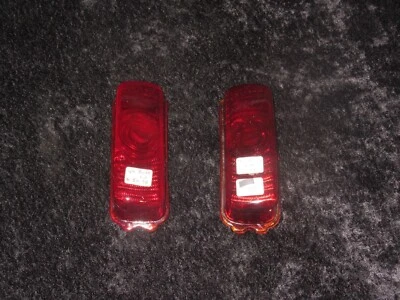 1940 Buick Super Roadmaster Original OEM Glass Tail Lamp / Tail Light Lens Pair Foto 1 de 4