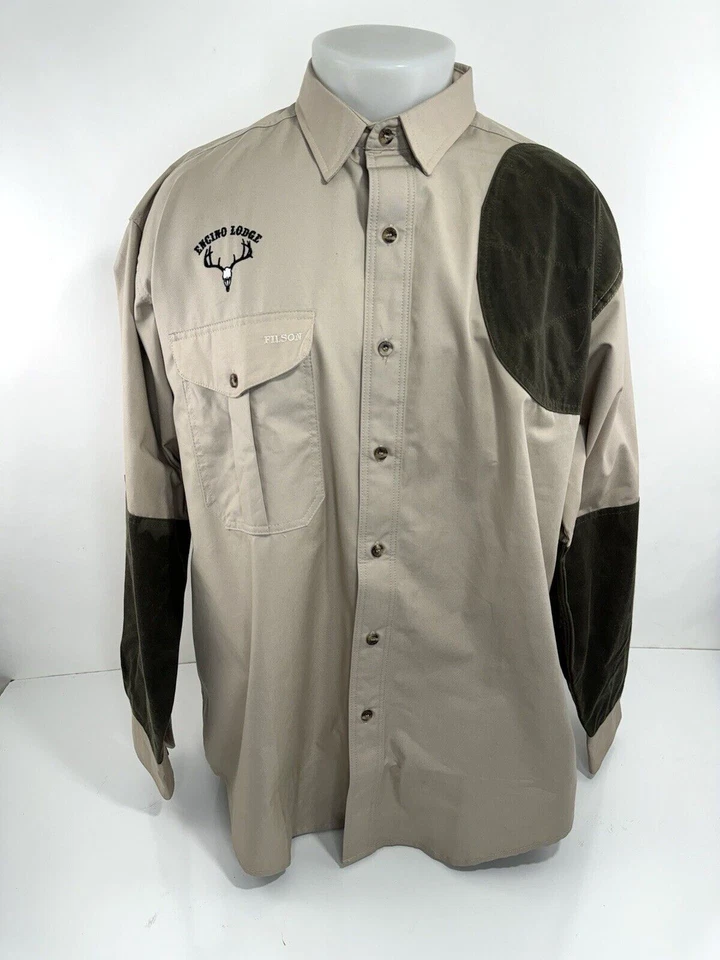 FILSON USA - ENCINO LODGE Left Shoulder Pad Hunting Shooting XL / 2XL Shirt - Image 1 of 4