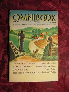 OMNIBOOK July 1945 Yank Louis Bromfield Edna Ferber Samuel Hopkins Adams - Picture 1 of 1