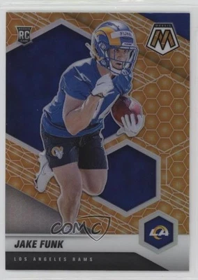 2021 Panini Mosaic Rookies Honeycomb Prizm Jake Funk #381 Rookie RC - Image 1 of 3
