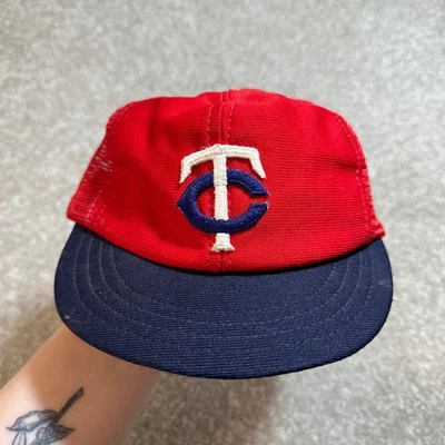 Gorra de béisbol vintage de los gemelos de Minnesota MLB hecha en EE. UU. Foto 1 de 4