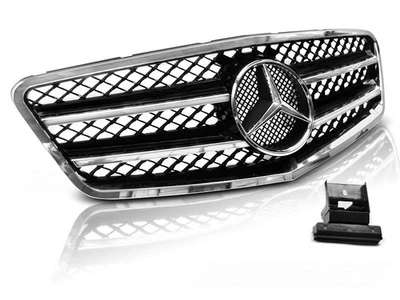 front grill for MERCEDES W212 2009-2013 saloon touring AMG STYLE black chrome - Image 1 of 3