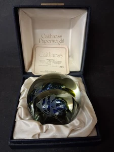 Boxed Ltd. Edition Caithness Etched Tropical Fish Glass Paperweight 305 of 1500 - Picture 1 of 7