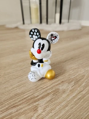 schwarz / gold Mickey Maus Figur 10,7 cm - Bild 1 von 2