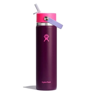 Hydro Flask Wide Mouth Flex Straw Water Bottle Vacuum-Insulated - Picture 1 of 16