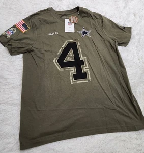 NFL Salute to Service Dak Prescott 4 Dallas Cowboys L NEU Nike Dri Fit T-Shirt - Bild 1 von 6