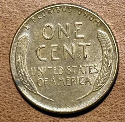 1957 Lincoln Wheat Cent Die Chips Reverse Stalks Error Coin Penny - Image 1 of 4