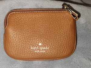 Kate Spade Rosie Pebbles Brown Leather Ginger Coin Purse - Picture 1 of 9