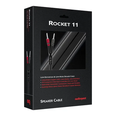 AudioQuest Rocket 11 Full Range Speaker Cable - 6’ Single - Authorized Dealer - Image 1 of 4