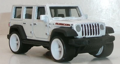 LOOSE 2020 MATCHBOX 1:64 WHITE '18 JEEP WRANGLER JL WHEEL SWAP REAL RIDERS - Image 1 of 4