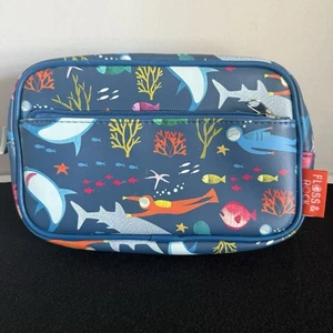 Shark Ocean Fish Diver Sea Creature Pencil Pouch/Case Zipper Travel Pouch NICE! - Picture 1 of 6