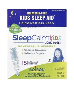 Boiron SleepCalm Kids Liquid Doses Sleep Aid-Melatonin-Free, 0.34 fl oz 15 count - Picture 1 of 2