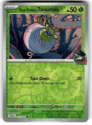 Pokemon SV10: Destined Rivals Team Rocket's Tarountula 019/182 Reverse Foil - Image 1 of 4