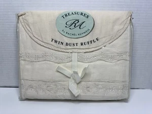 Vintage Treasures by RACHEL ASHWELL Doppelbett Staub Rüschen bestickt 100% BAUMWOLLE - Bild 1 von 6