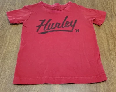 Camisa Hurley Niño Pequeño Talla 5 Roja 4-5 Años Manga Corta Foto 1 de 2