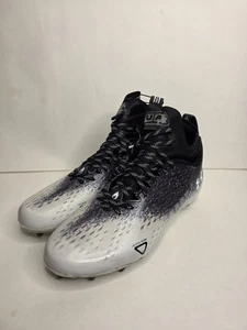 Scarpa uomo Under Armour Spotlight LUX MC 2.0 taglia 13 nero bianco tacchetti calcio - Foto 1 di 9