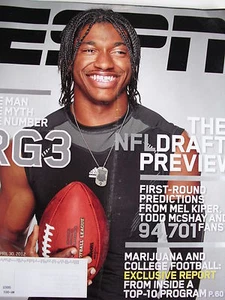 ROBERT GRIFFIN III MAN, MYTH, NUMBER RG3 April 2012 ESPN NFL DRAFT PREVIEW - Picture 1 of 1