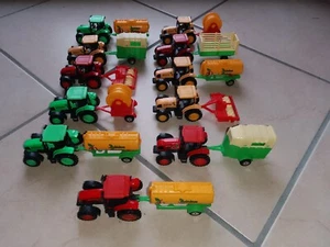 Lotto trattori con rimorchi 1:55 circa - Foto 1 di 1