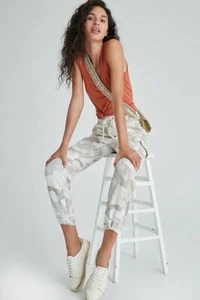 Anthropologie Cargo Linen Pants Jogger Sanctuary Desert Carefree Size XS NEW - Picture 1 of 4