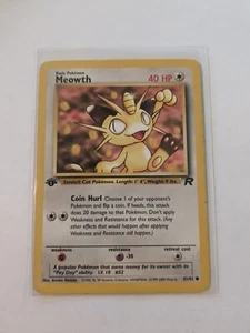 Pokemon común Meowth 62/82 1ª edición Team Rocket WOTC  - Imagen 1 de 2