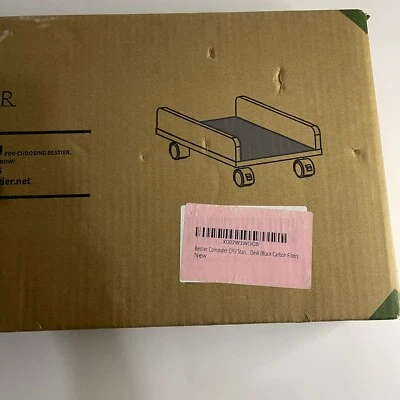 Bestier Black Computer Desktop CPU Rolling Stand Cart Holder NWT - Image 1 of 4