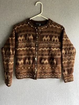 Suéter Tejido Peruvian Connection Western 100% Alpaca Talla M Foto 1 de 4